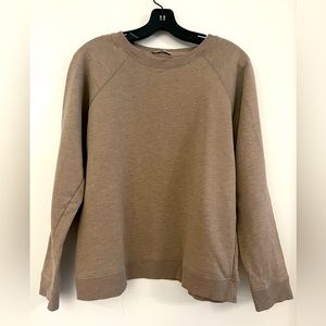 Zara crewneck grey/brown sweatshirt in medium